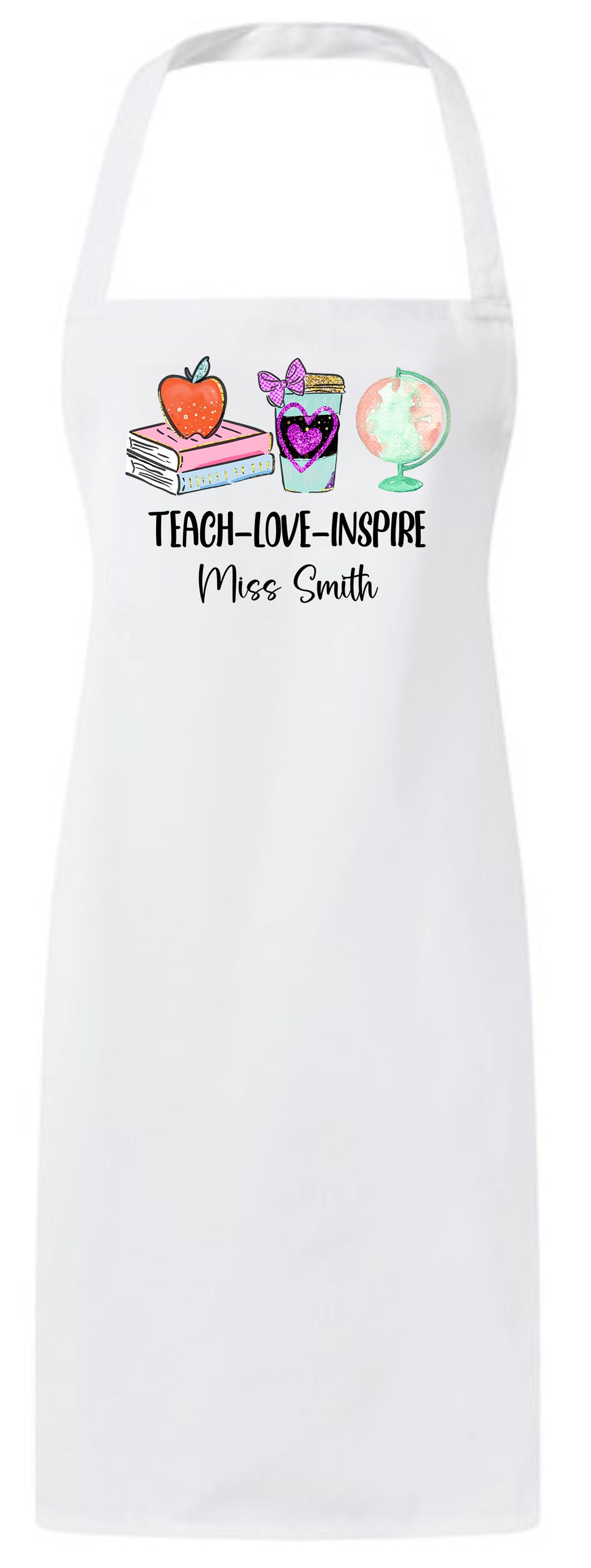 Personalized Thank You Teaching Teacher Appreciation Custom Shopping Gifts Apron