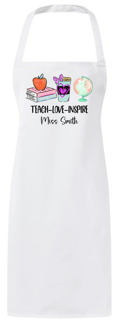 Personalized Thank You Teaching Teacher Appreciation Custom Shopping Gifts Apron