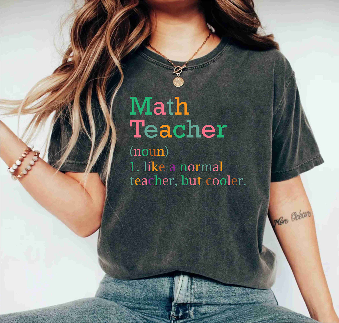 Elementary Math Teacher Mental Health Inspirational Teaching T Shirt