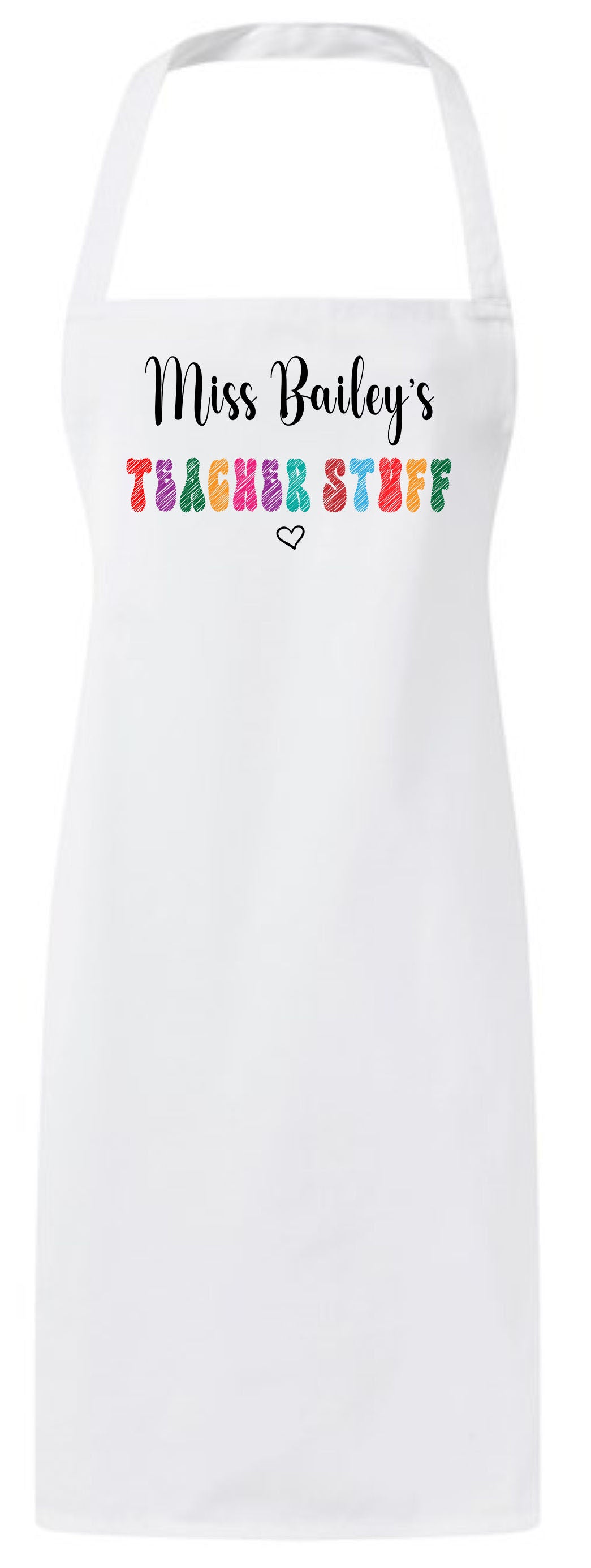 Personalized Christmas Teacher Appreciation Custom Thank You Gift Apron