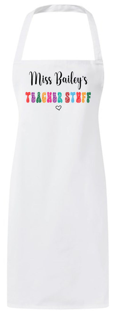 Personalized Christmas Teacher Appreciation Custom Thank You Gift Apron