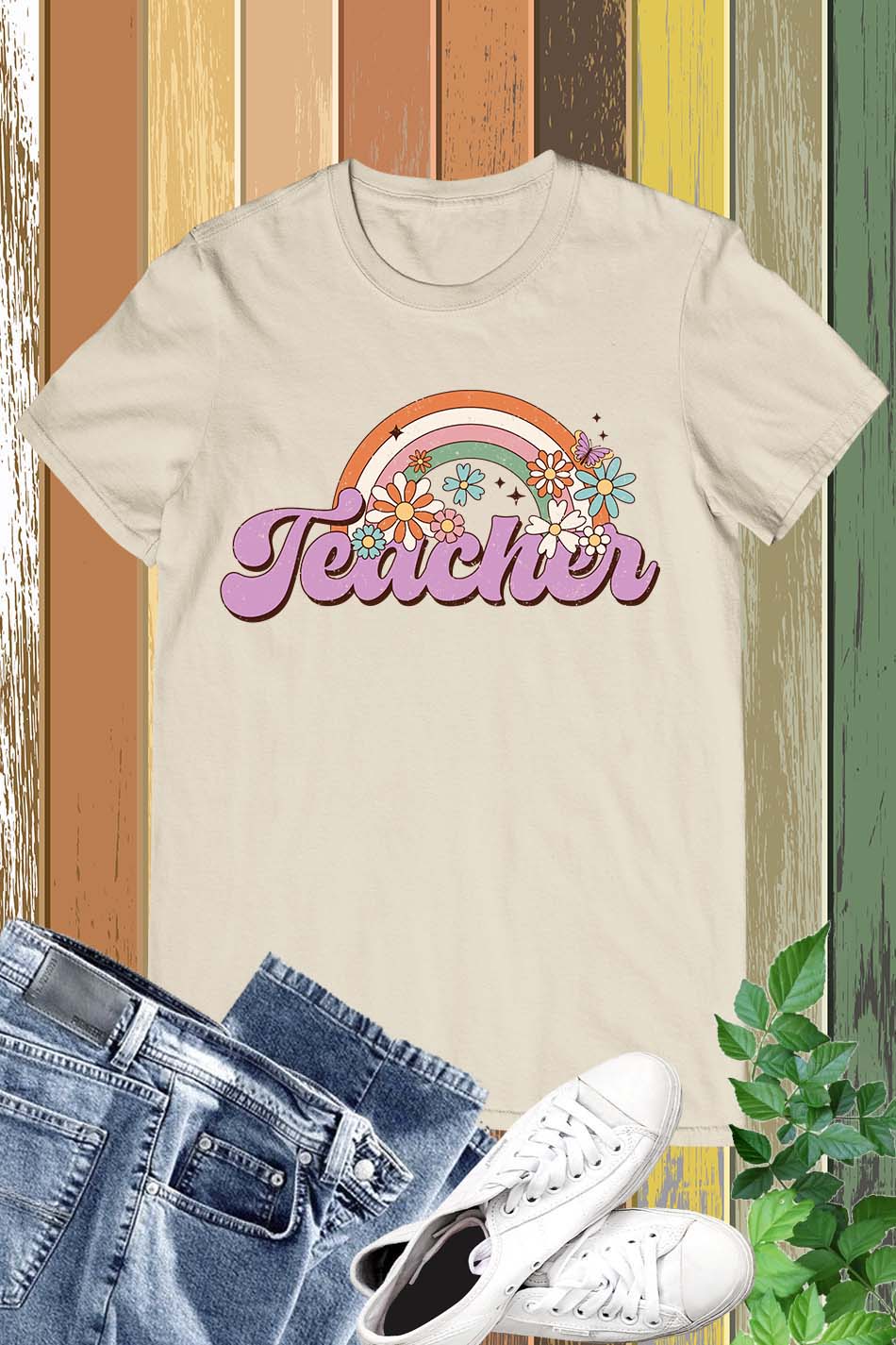 Rainbow Teacher Life Shirt