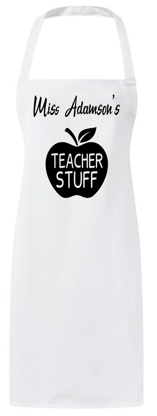 Personalized Funny Teachers Appreciation Custom Thank You Gift Apron