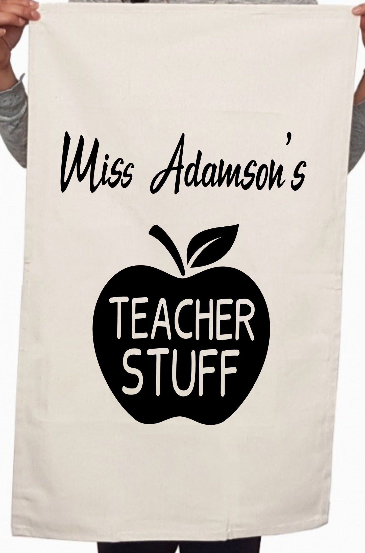 Funny Teachers Appreciation Custom Thank You Gift Kitchen Table Tea Towel