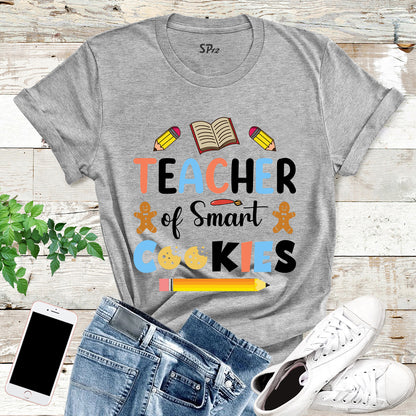 Teacher of Smart Cookies Christmas T Shirt