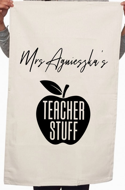 Funny Teacher Appreciation Custom Thank You Gifts Kitchen Table Tea Towel