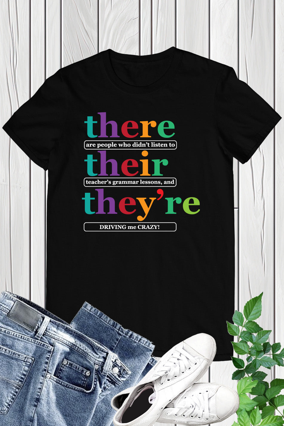 There Their They're English Literary Teacher Shirt