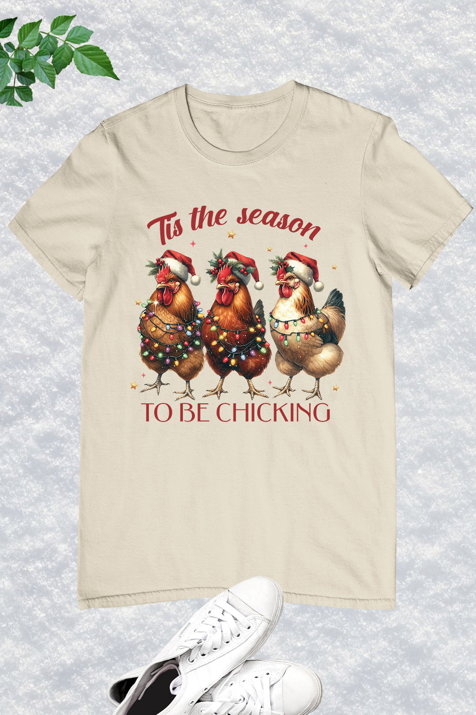 Christmas Chicken Funny T Shirt