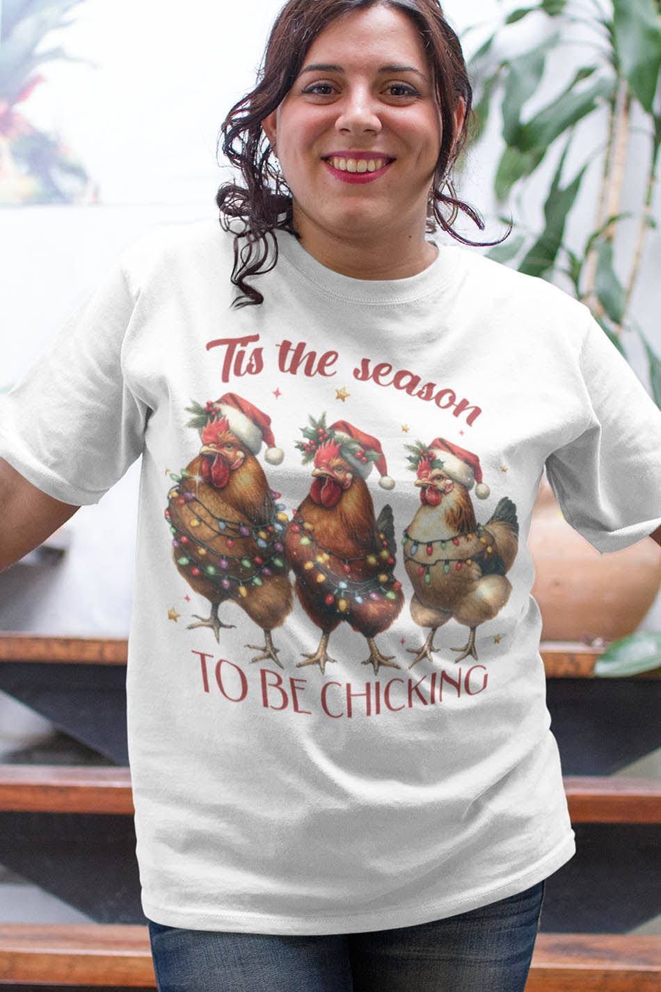 Christmas Chicken Funny T Shirt