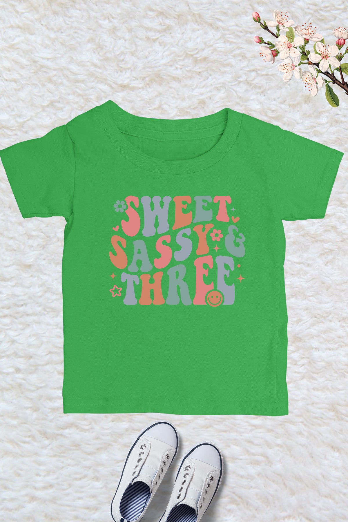 3rd birthday the Sweet Sassy & Three Shirt