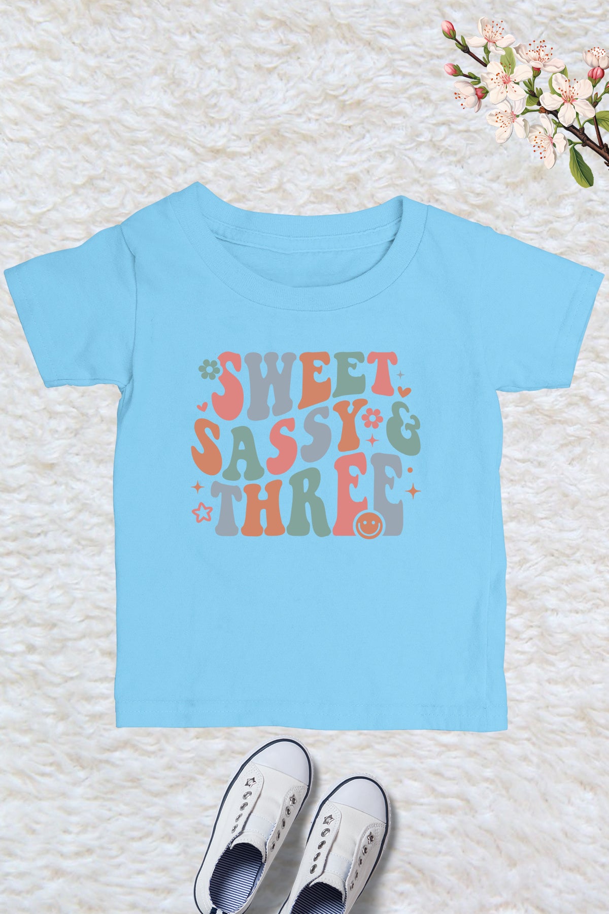 3rd birthday the Sweet Sassy & Three Shirt