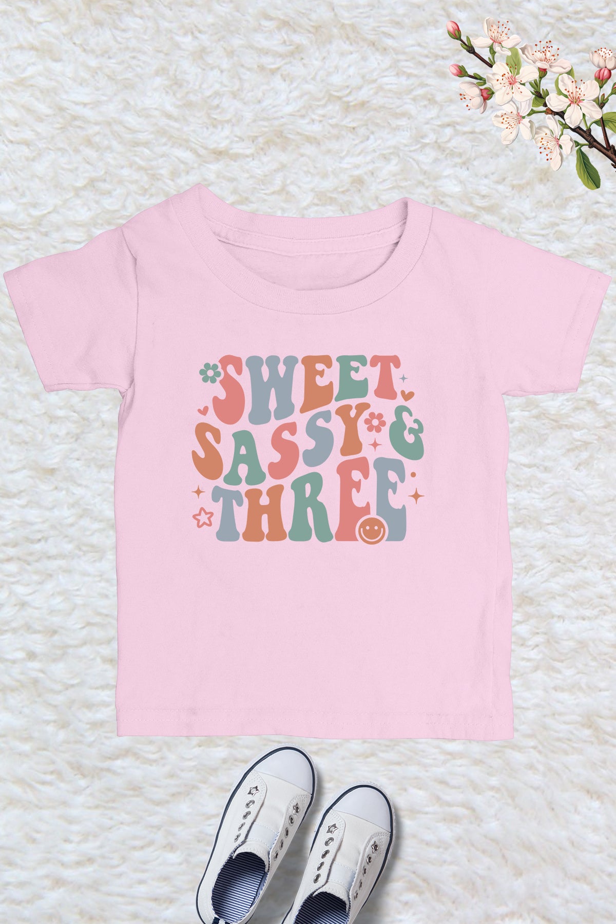 3rd birthday the Sweet Sassy & Three Shirt