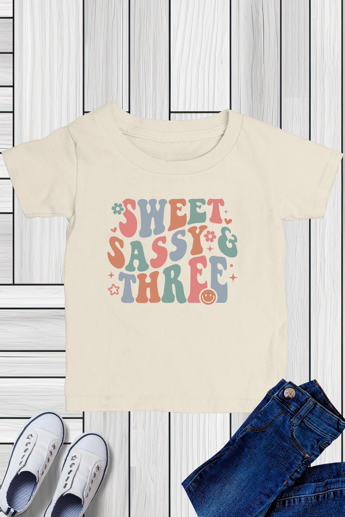 3rd birthday the Sweet Sassy & Three Shirt