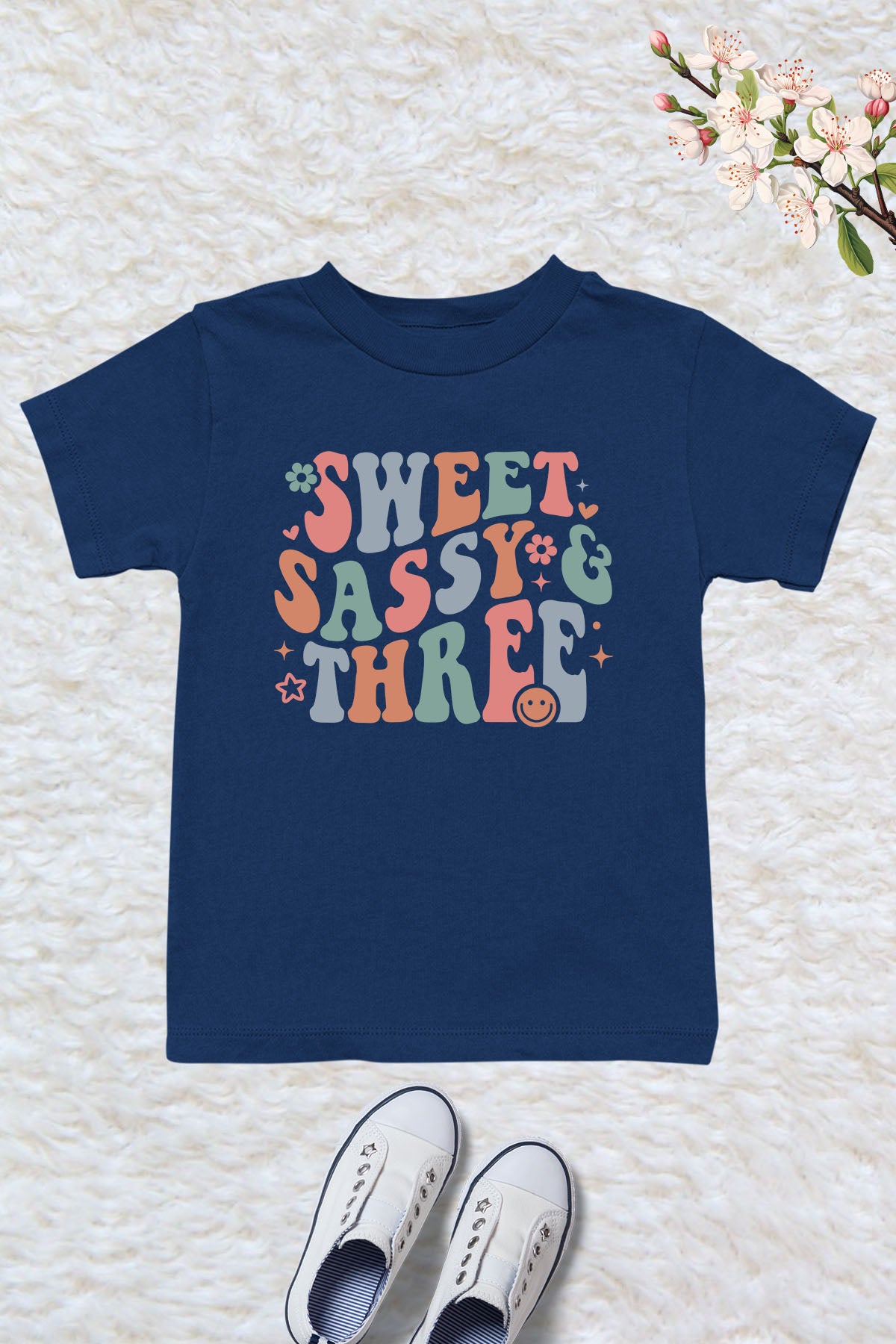 3rd birthday the Sweet Sassy & Three Shirt