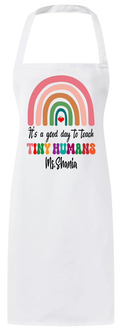 Personalized Teacher Appreciation Tiny Humans Custom Thank You Gifts Apron