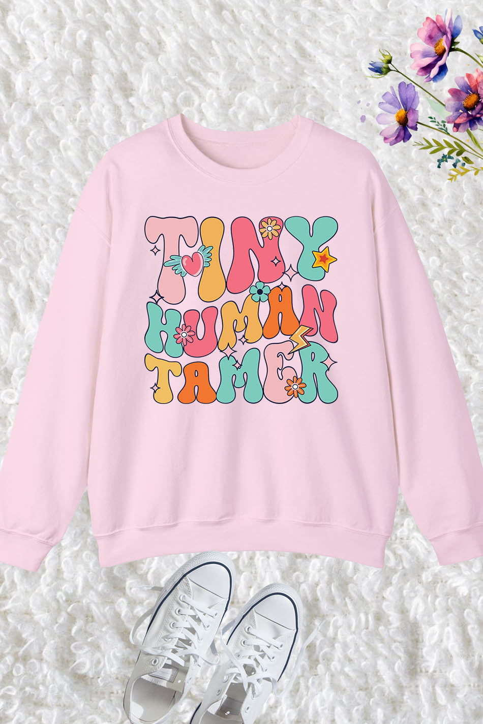 Tiny Human Tamer Daycare PreK Teacher Sweatshirt