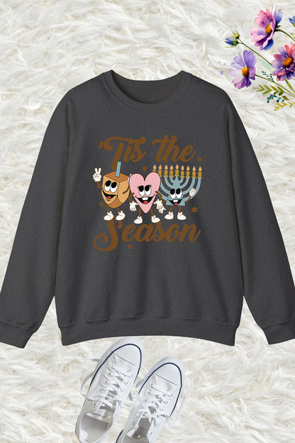 Retro Tis The Season Funny Hanukkah Shirt