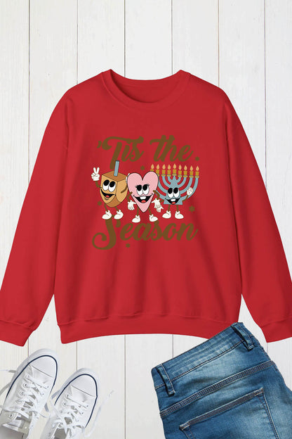 Retro Tis The Season Funny Hanukkah Shirt