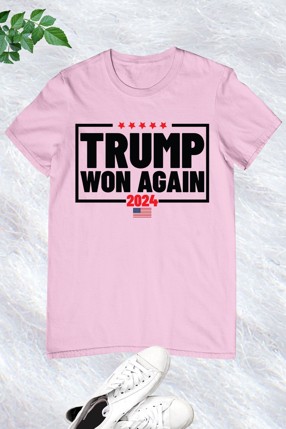 Trump Won Again 2024 American President T Shirt