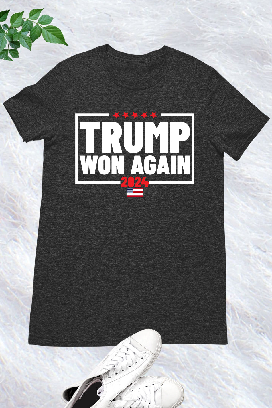 Trump Won Again 2024 American President T Shirt