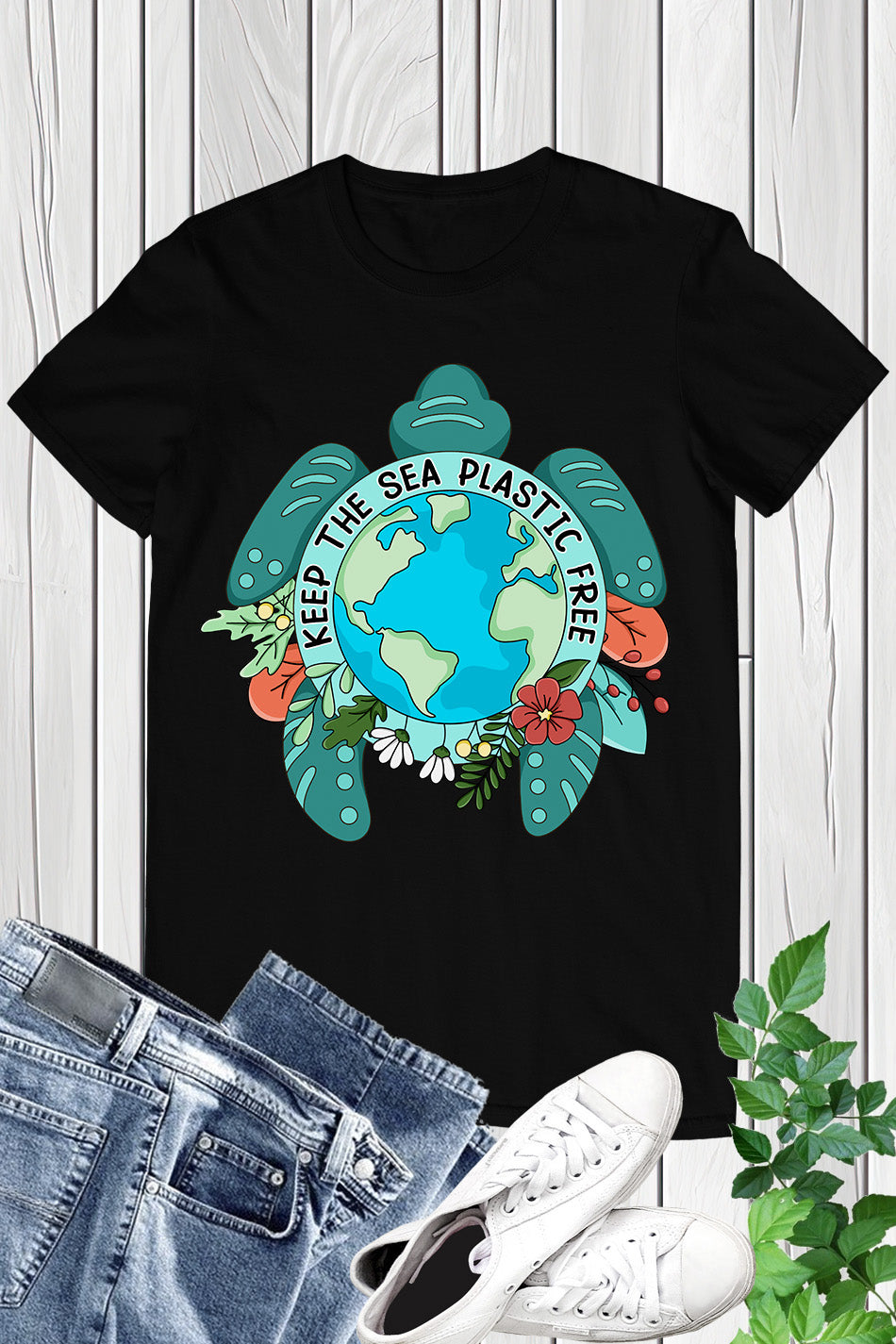 Keep The Sea plastic Free Earth Day Shirt