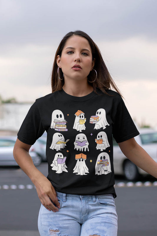 Halloween Ghost Books Shirt