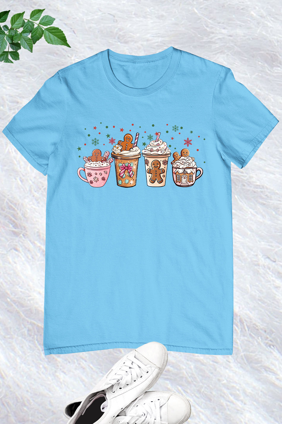 Pink Gingerbread Coffee Christmas Shirt