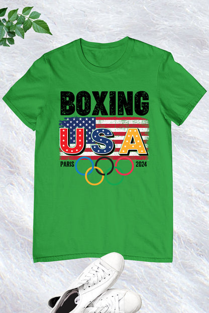 USA Boxing Supporter Olympics Paris 2024 T Shirt