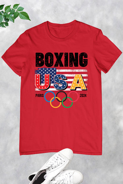 USA Boxing Supporter Olympics Paris 2024 T Shirt