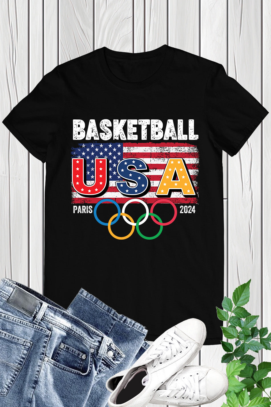 USA Basketball Supporter Olympics Paris 2024 T Shirt