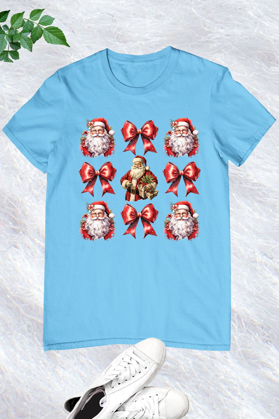 Christmas Coquette Santa T Shirt