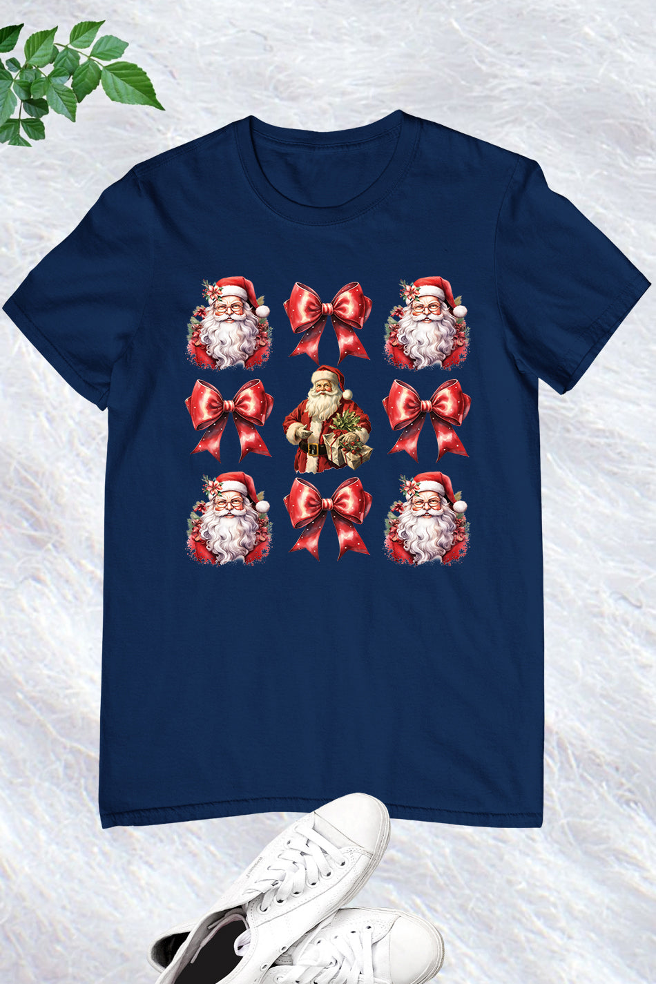 Christmas Coquette Santa T Shirt