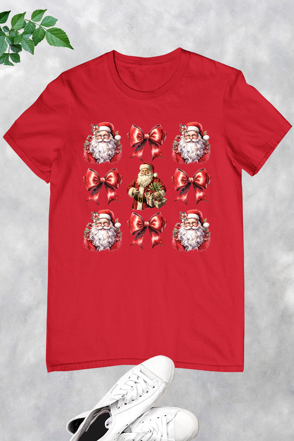 Christmas Coquette Santa T Shirt