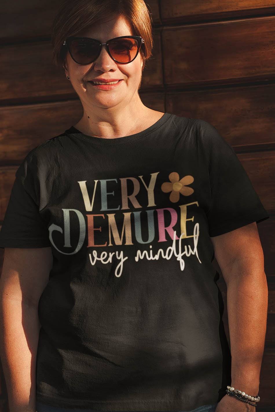 Very Demure Very Mindful Mental Health Shirt