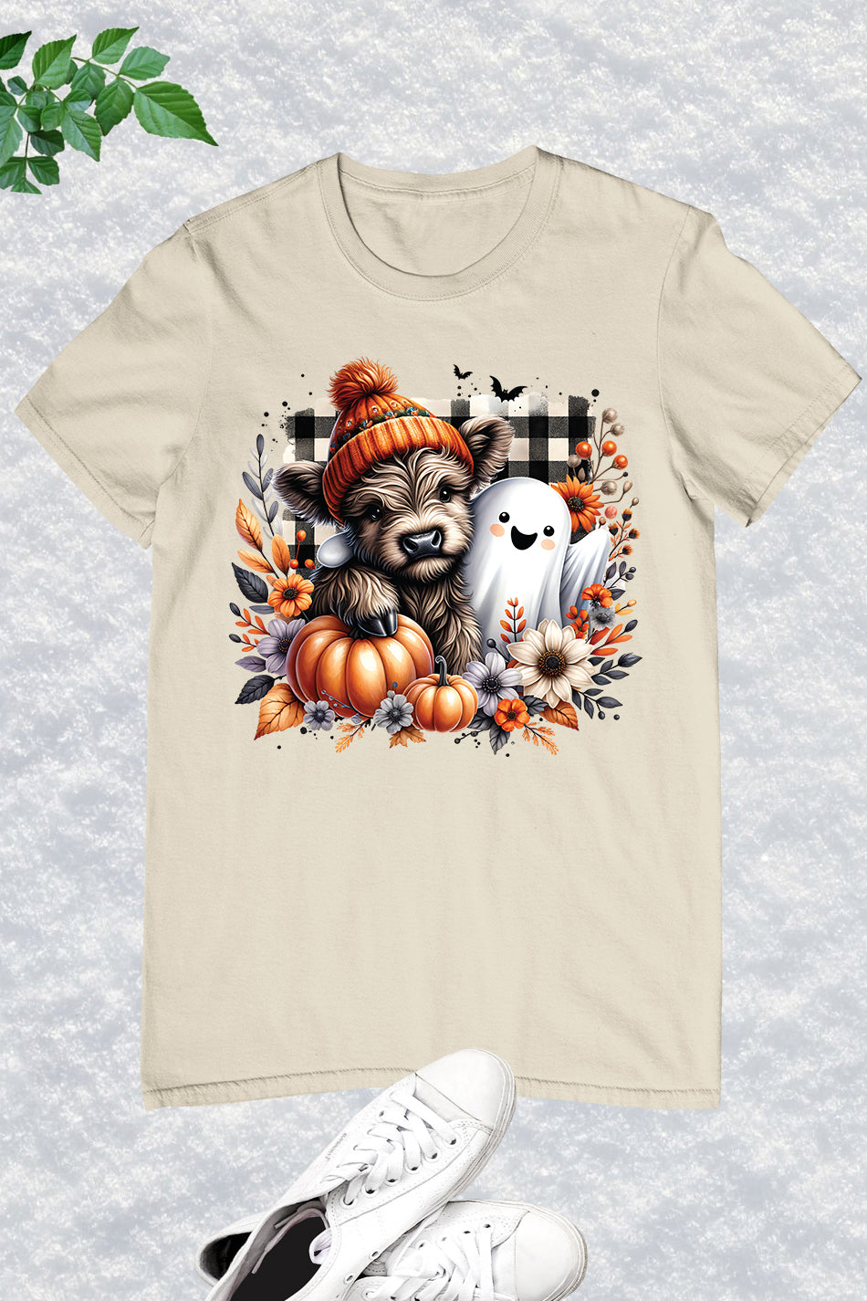 Fall Highland Cow Ghost Shirt