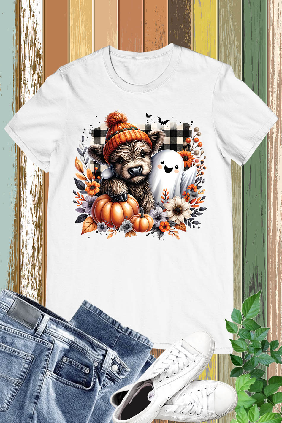 Fall Highland Cow Ghost Shirt