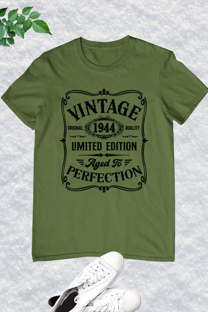 Vintage 1944 Limited Edition 80th Birthday Shirt