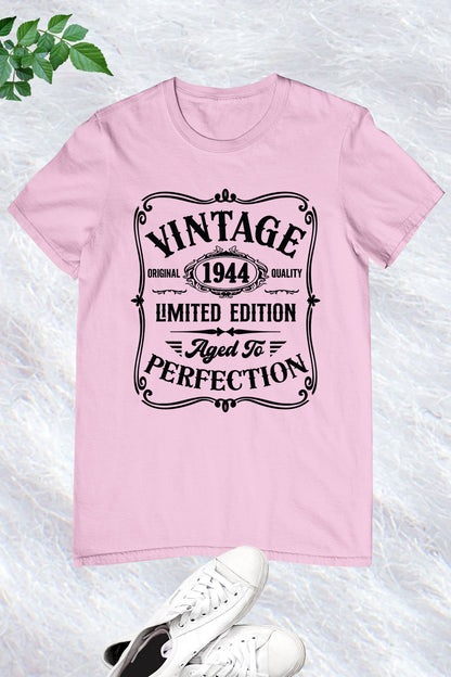 Vintage 1944 Limited Edition 80th Birthday Shirt