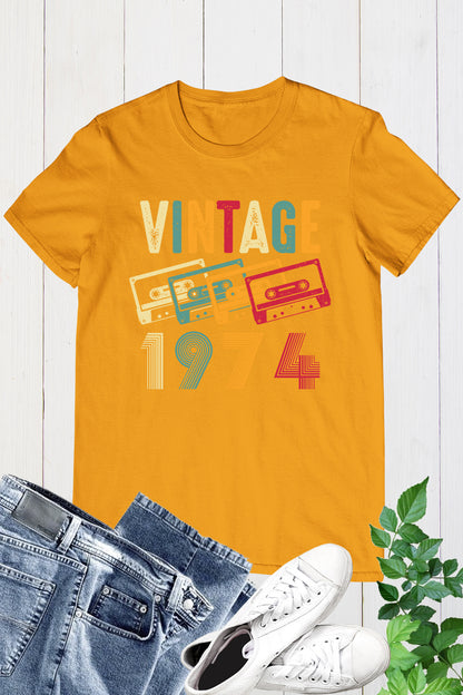 Vintage 1974 50th Birthday Shirt