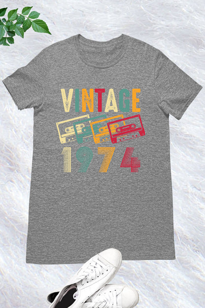 Vintage 1974 50th Birthday Shirt