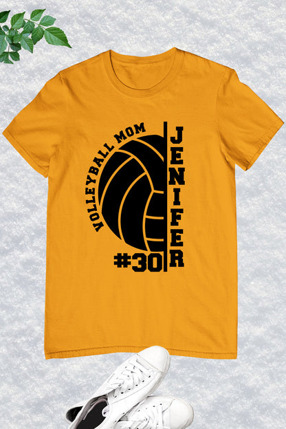 Personalized Volleyball Mom Shirt