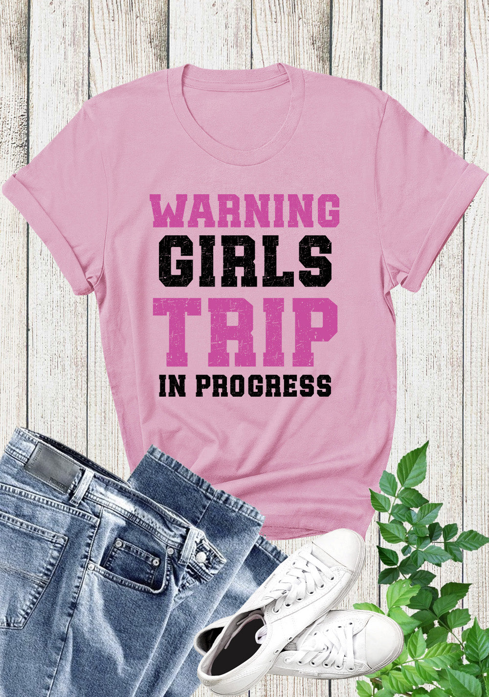 Warning Girls Trip in Progress Shirt