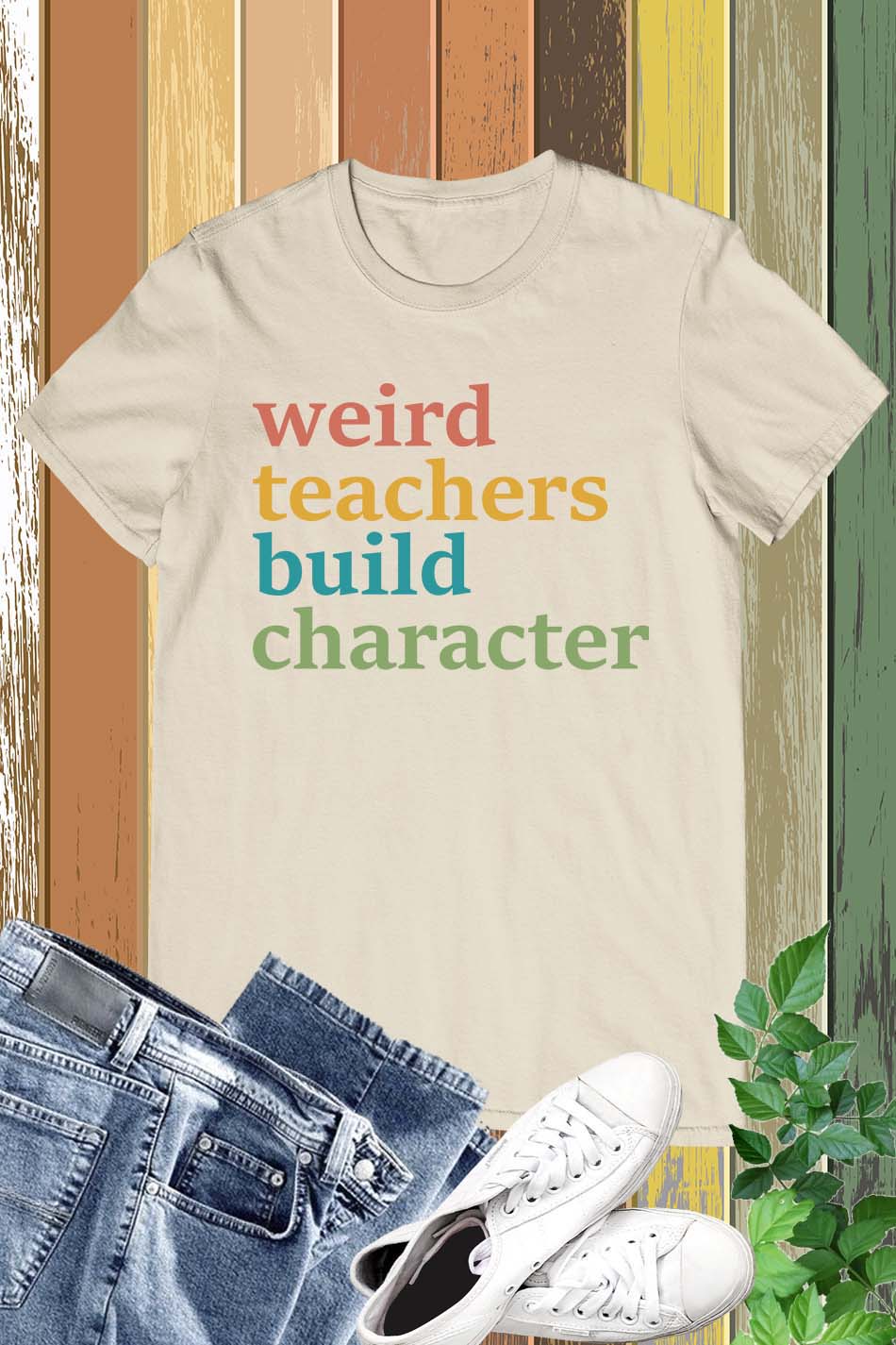 Weird Teachers Build Characters T Shirt