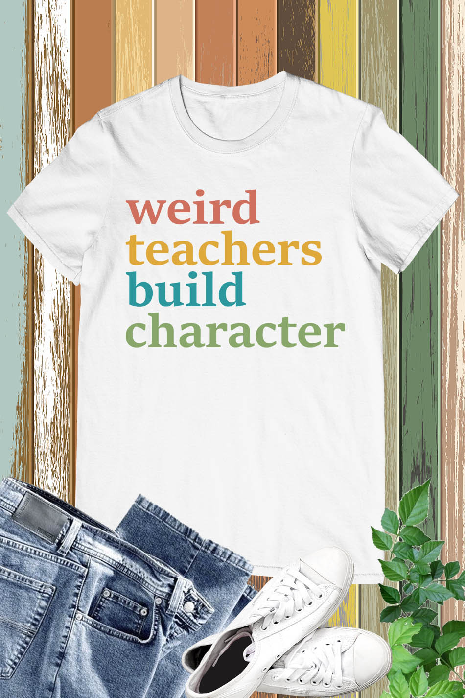 Weird Teachers Build Characters T Shirt