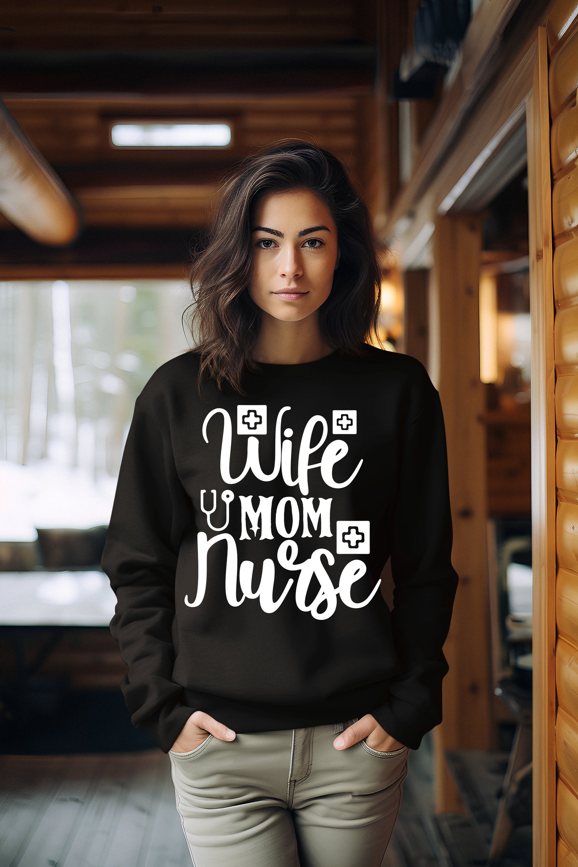 Wife Mom Nurse Sweatshirt