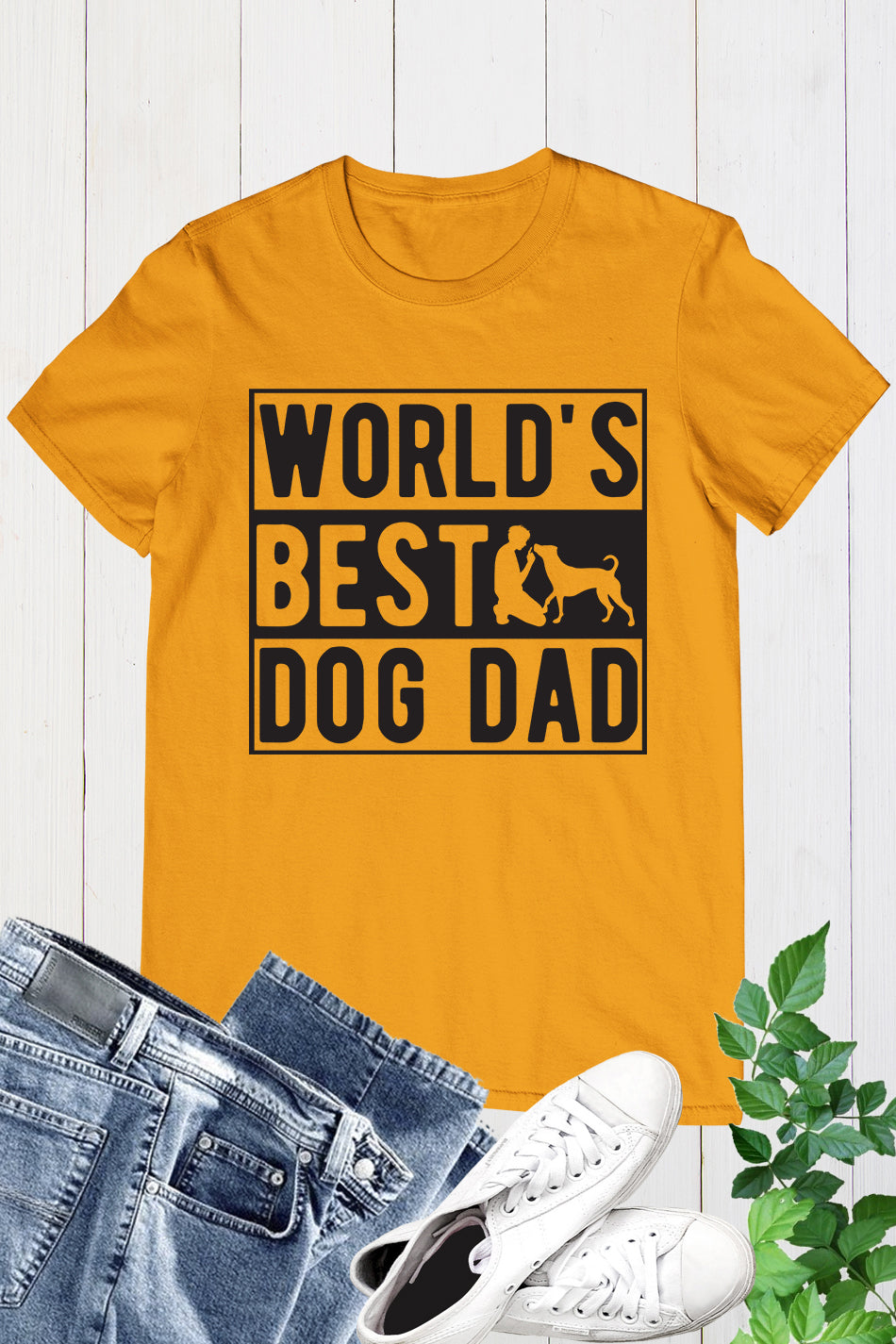 World's Best Dog Dad T Shirt