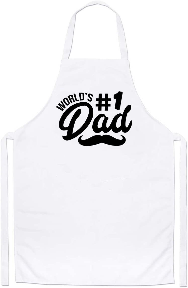 World's Number One Dad Lover Comfort Colors Custom Father's Day Apron