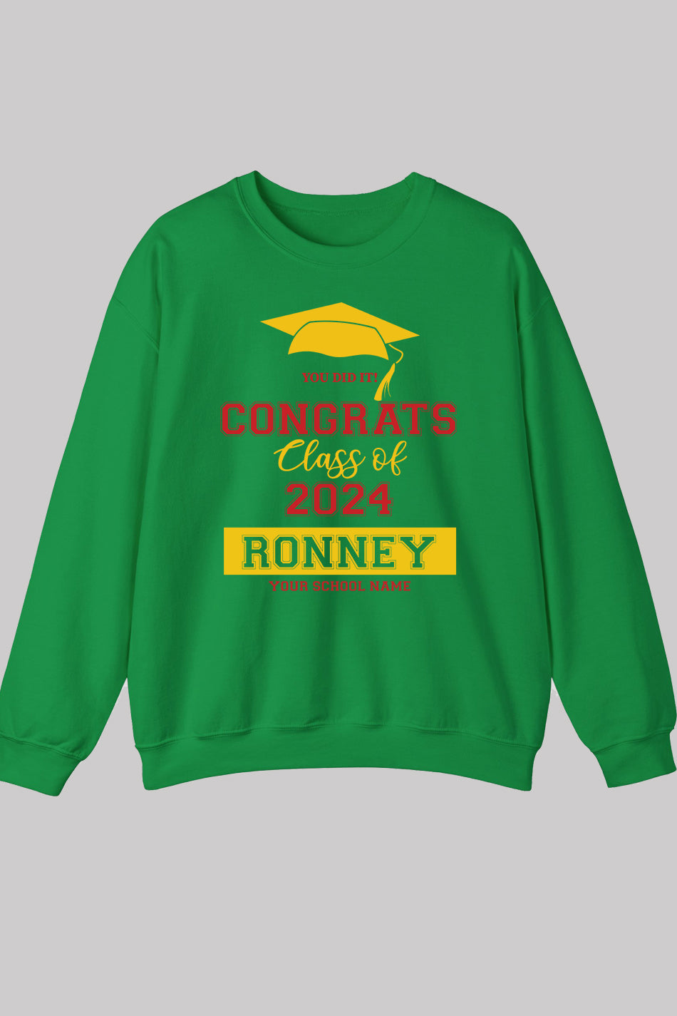 Congrats Class of 2024 Personalized Sweatshirts