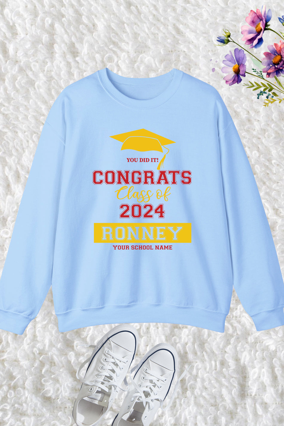 Congrats Class of 2024 Personalized Sweatshirts