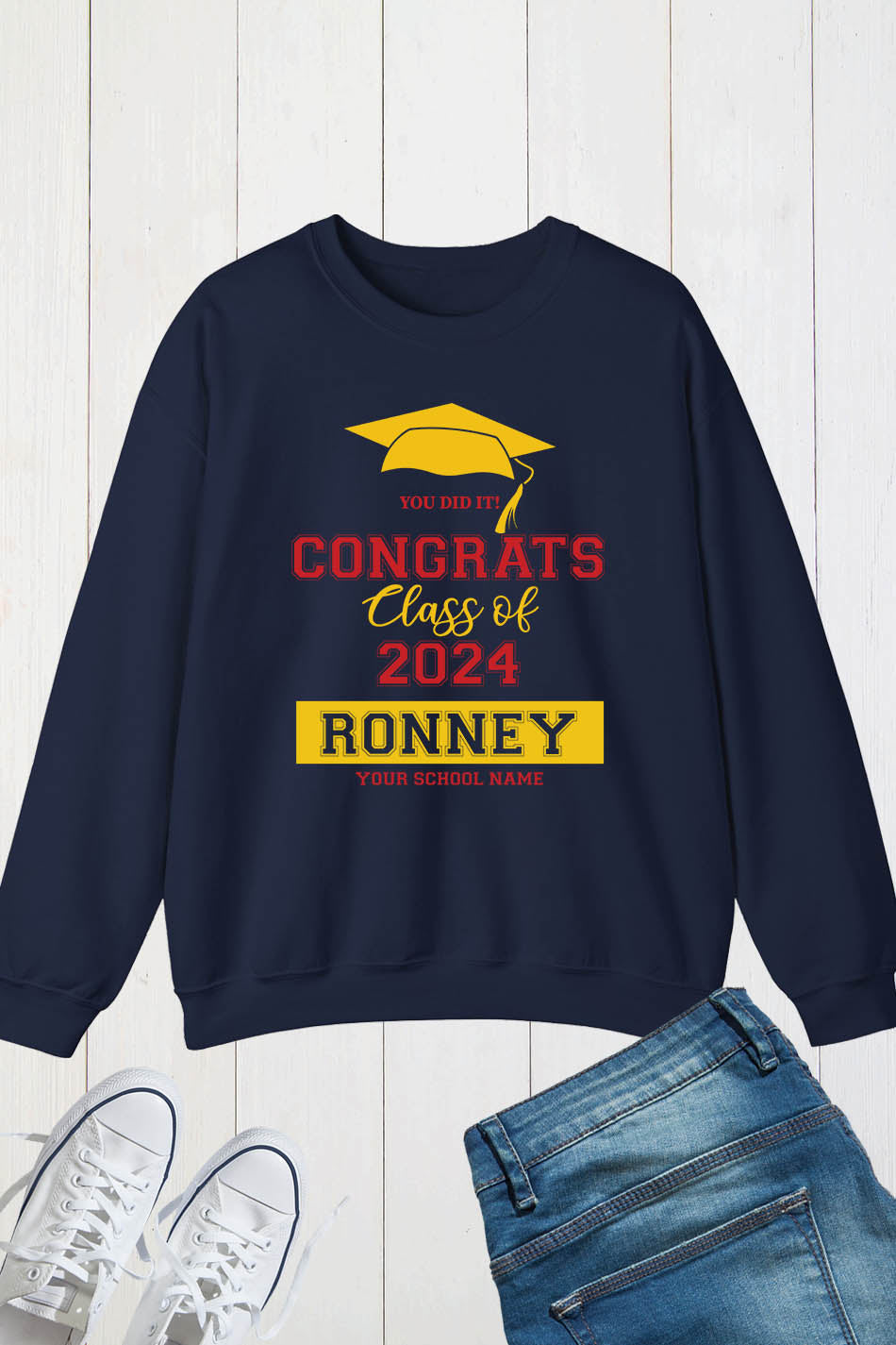 Congrats Class of 2024 Personalized Sweatshirts